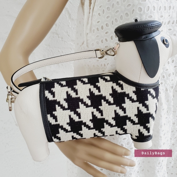 BEAUTIFUL KATE SPADE NEW DACHSUND CROSSBODY BLACK CLAUDE - Picture 4 of 7